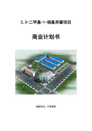 2,3-二甲基-1-硝基异脲项目商业计划书写作模板.doc