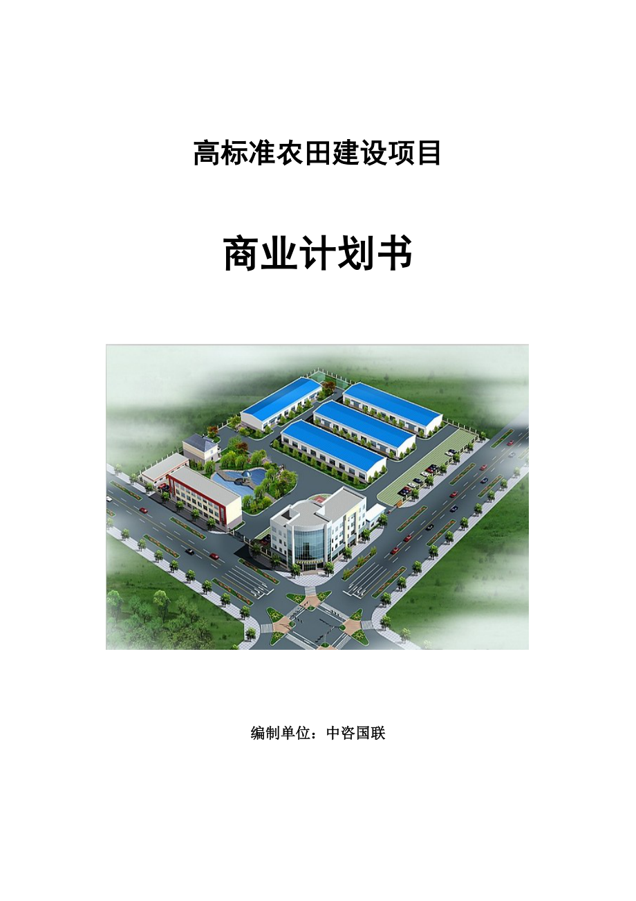 高标准农田建设项目商业计划书写作模板.doc_第1页