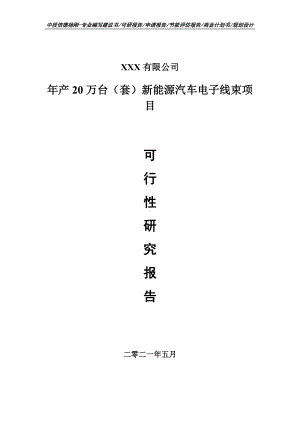 年产20万台（套）新能源汽车电子线束项目可行性研究报告建议书案例.doc