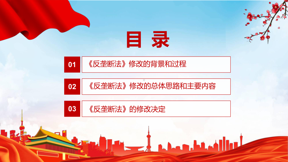 教学课件贯彻落实《反垄断法》PPT中华人民共和国反垄断法全文内容2022年新制订《中华人民共和国反垄断法》PPT.pptx_第3页