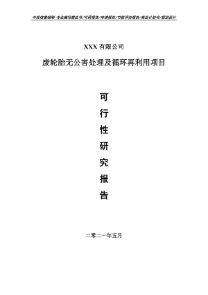 废轮胎无公害处理及循环再利用可行性研究报告申请建议书案例.doc