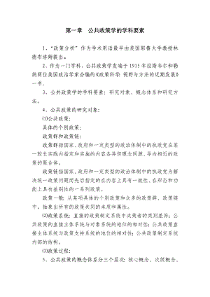 公共政策学自考复习资料.doc