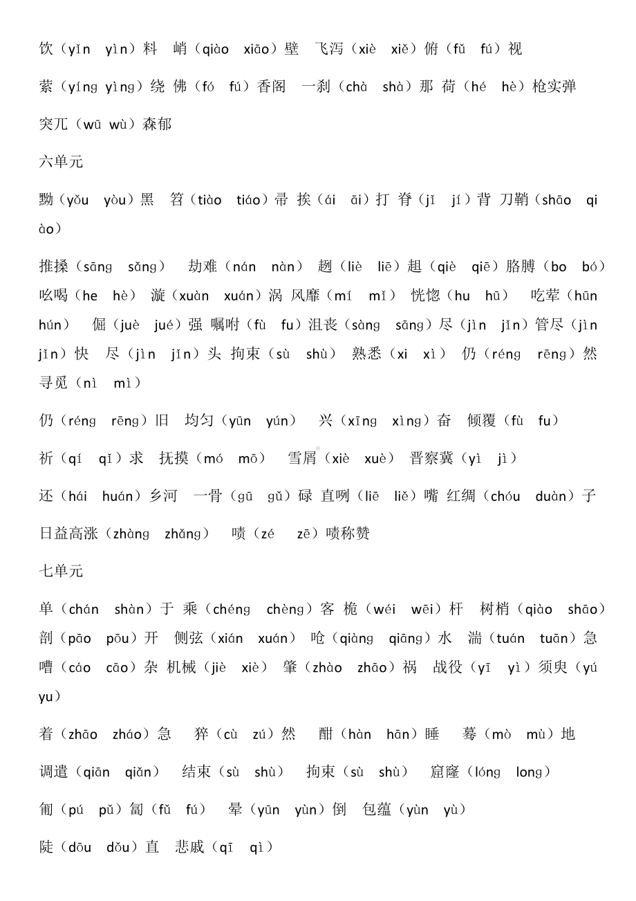 部编版四年级下册语文读音易错的字（素材）.docx_第3页