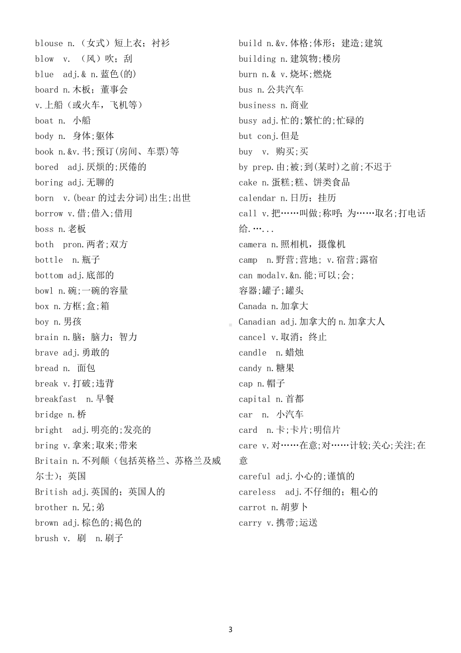 初中英语仁爱版中考复习词汇汇总.docx_第3页