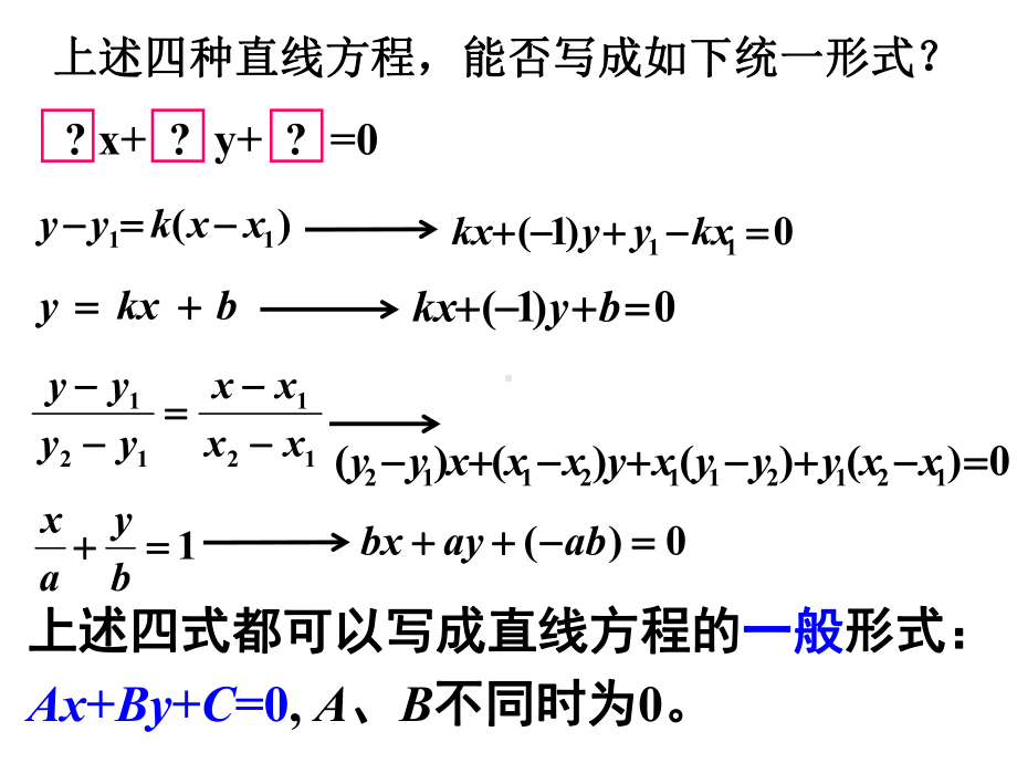 2.2.3直线的一般式方程 课件-新人教A版（2019）高中数学选择性必修第一册高二.ppt_第3页