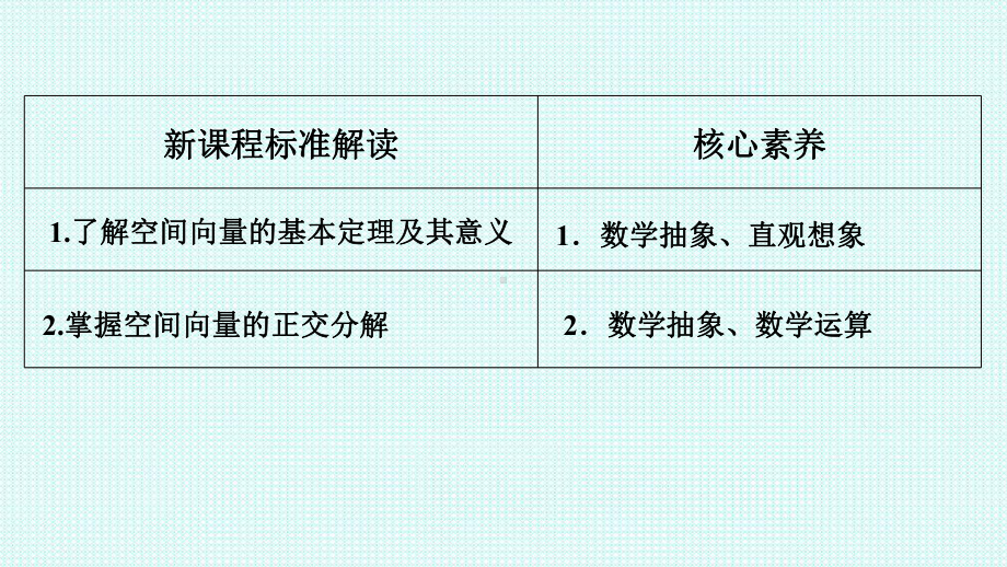 1.2空间向量的基本定理 ppt课件-新人教A版（2019）高中数学选择性必修第一册高二上学期.ppt_第2页