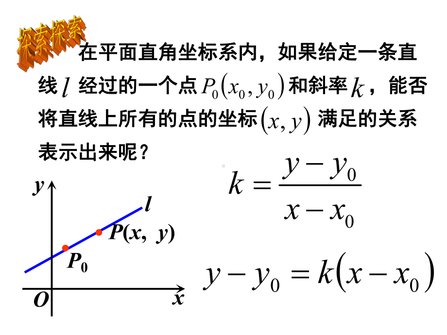 2.2.1直线的点斜式方程 课件-新人教A版（2019）高中数学选择性必修第一册高二.ppt_第2页