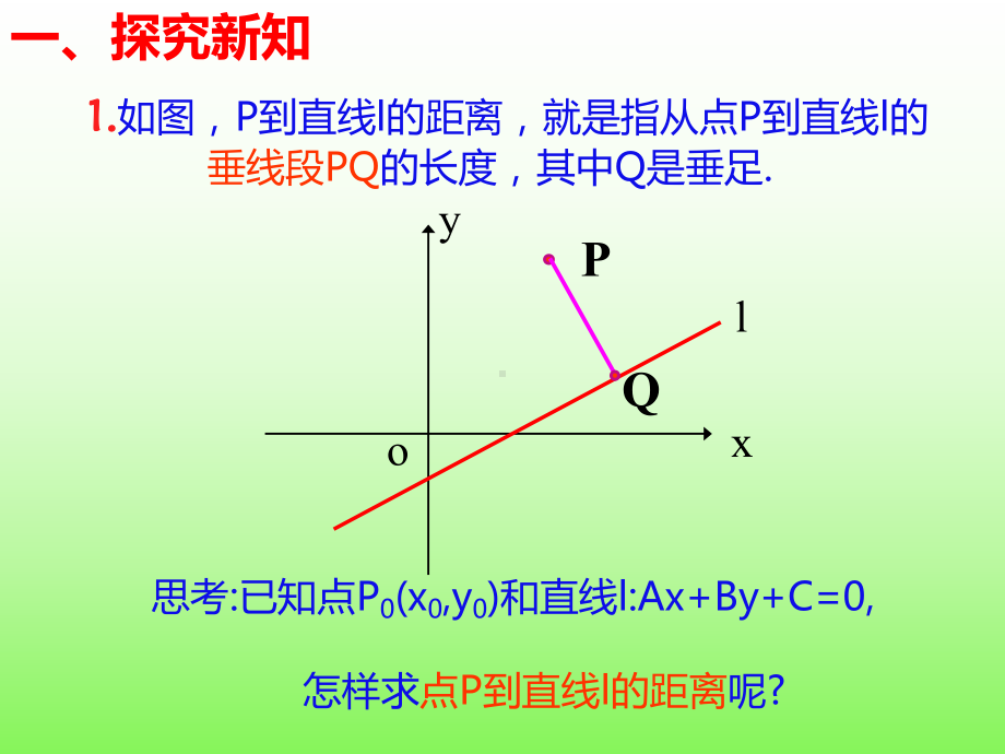 2.3.3点到直线距离公式课件-新人教A版（2019）高中数学选择性必修第一册高二上学期.ppt_第3页