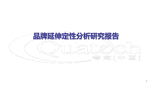 品牌延伸定性分析研究报告课件.ppt