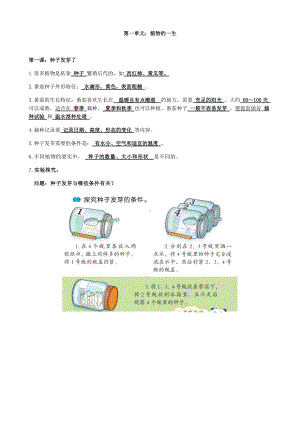 2022新苏教版三年级下册科学知识及实验操作.docx