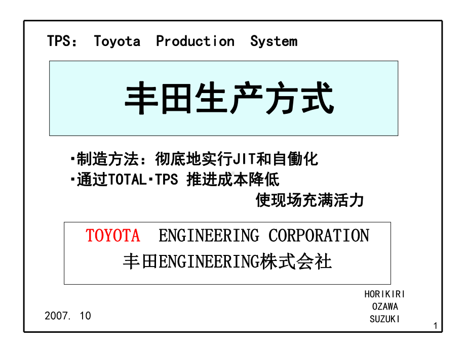 TPS丰田生产方式中文版(完整版)汇编课件.ppt_第1页