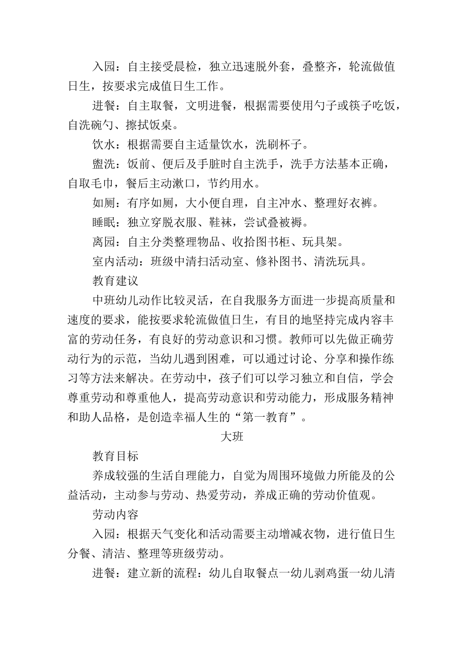 幼儿园劳动教育活动清单及目标建议.docx_第2页