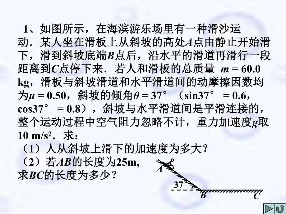 斜面-传送带-滑块和滑板典型习题分析课件.ppt_第2页