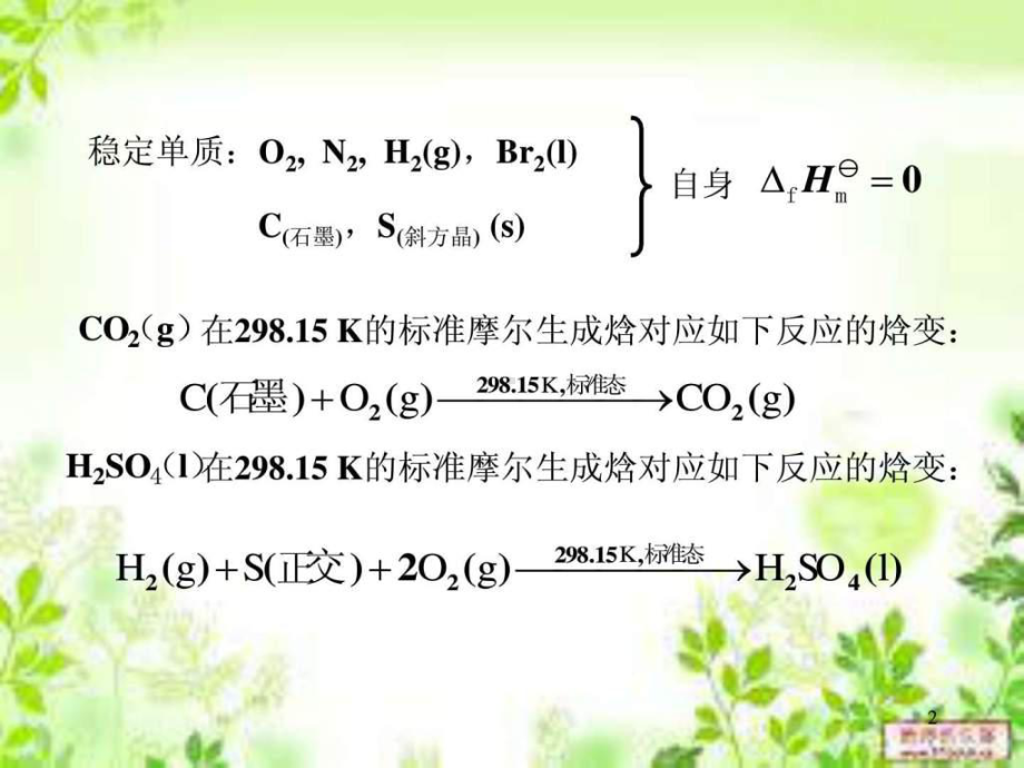 2-8标准摩尔反应焓的计算.ppt13共32页文课件.ppt_第2页