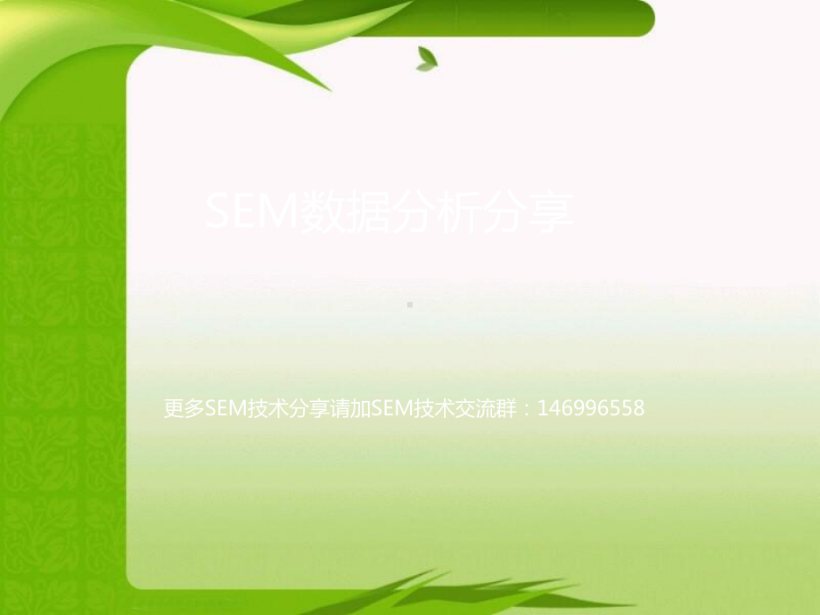 竞价SEM数据分析PPT课件.ppt_第1页