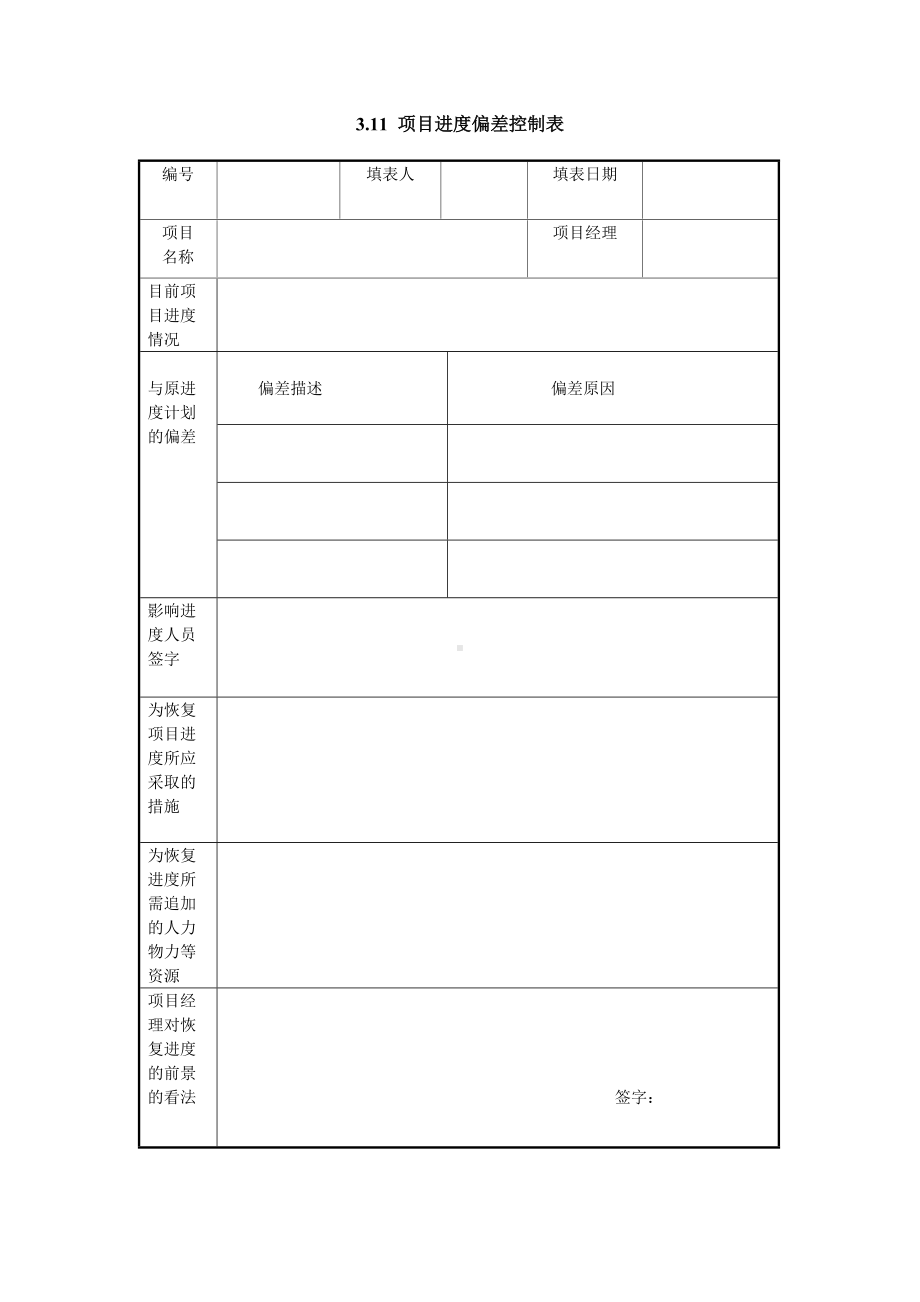 项目进度偏差控制表.doc_第1页