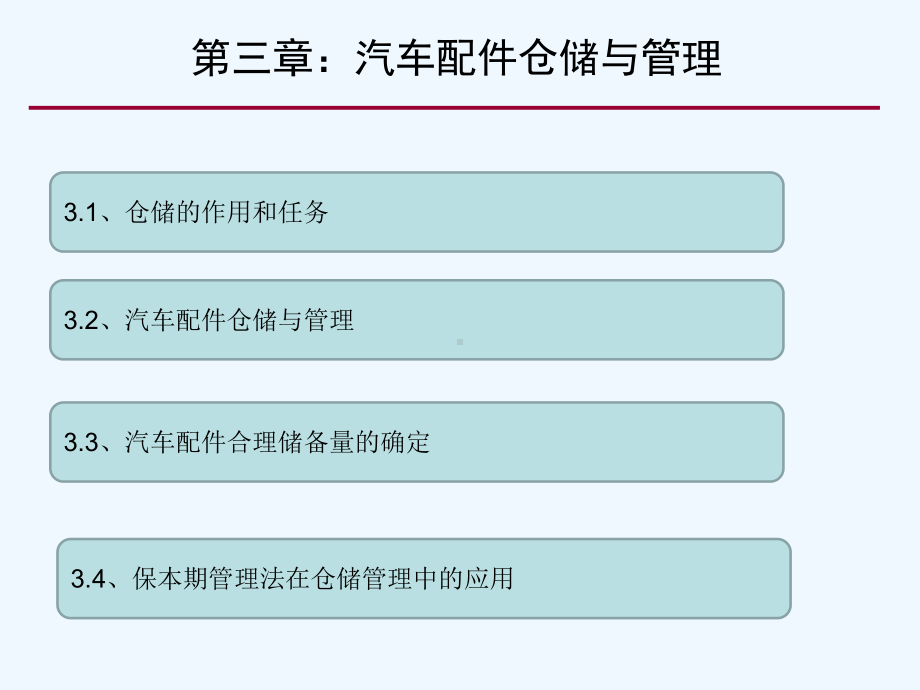 汽车配件仓储与管理课件.ppt_第1页