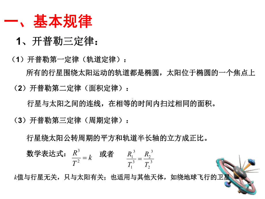 万有引力定律复习课课件.ppt_第3页