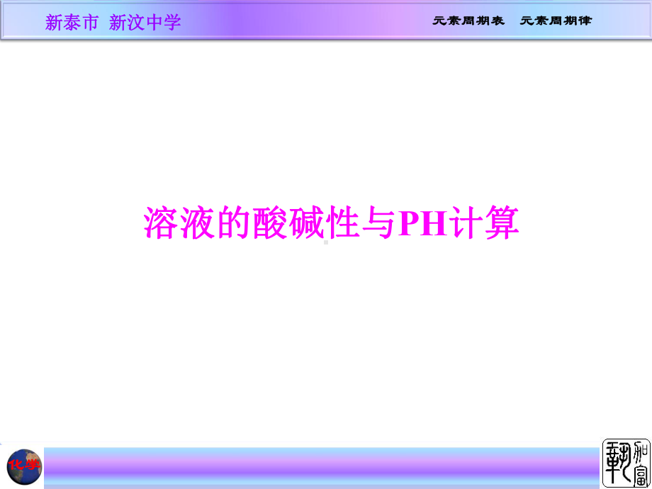 水溶液PH的计算.课件.ppt_第1页