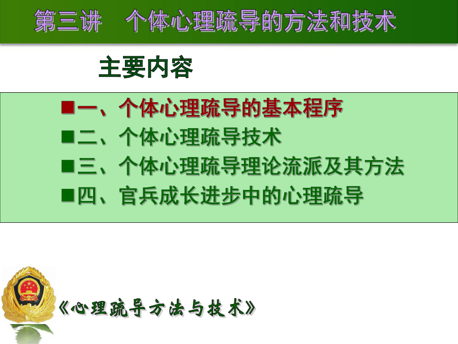 部队个别心理疏导的方法和技术课件.ppt_第2页