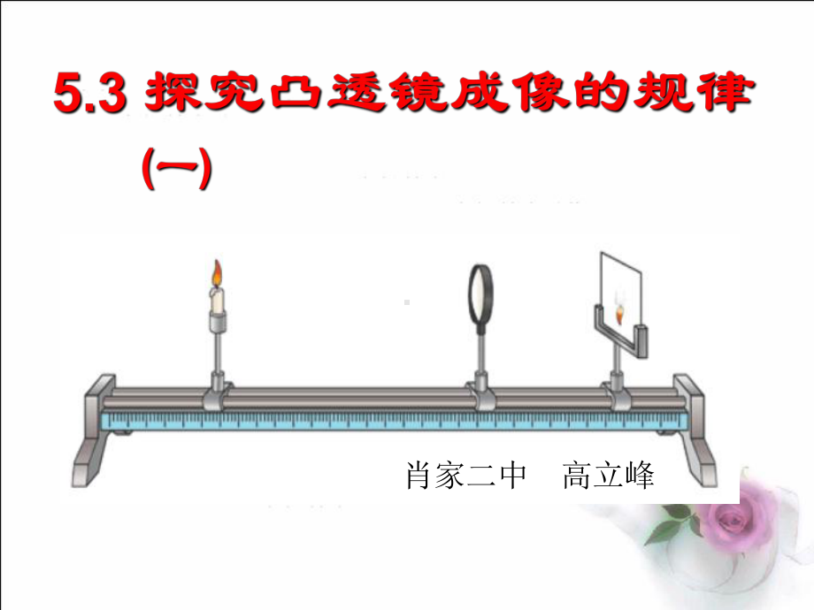 5.3凸透镜成像的规律-高立峰课件.ppt_第1页