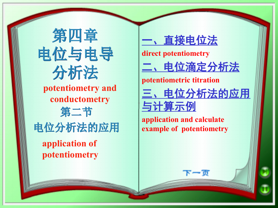 仪器分析化学电位分析法的应用课件.ppt_第1页