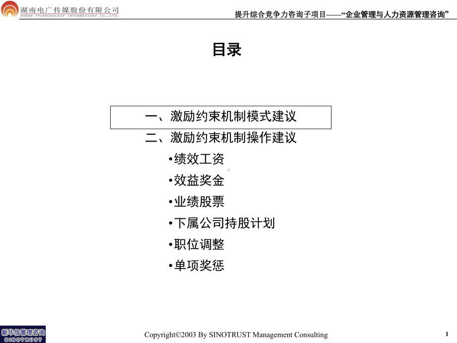 （精品）最新电广传媒中高层管理人员激励约束机制报课件.ppt_第2页