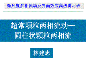 超常颗粒两相流动—林建忠讲义课件.ppt