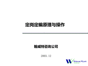 翰威特-××公司定岗定编原理与操作培训课件.ppt