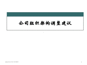 XX公司组织架构调整建议课件.pptx