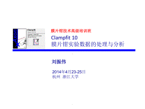 膜片钳技术数据处理与分析.课件.ppt