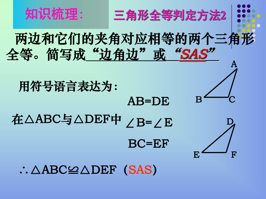 全等三角形的判定-角边角-角角边(最新)知识讲解课件.ppt_第3页