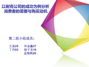 以耐克公司的成功为例分析终结版课件.ppt