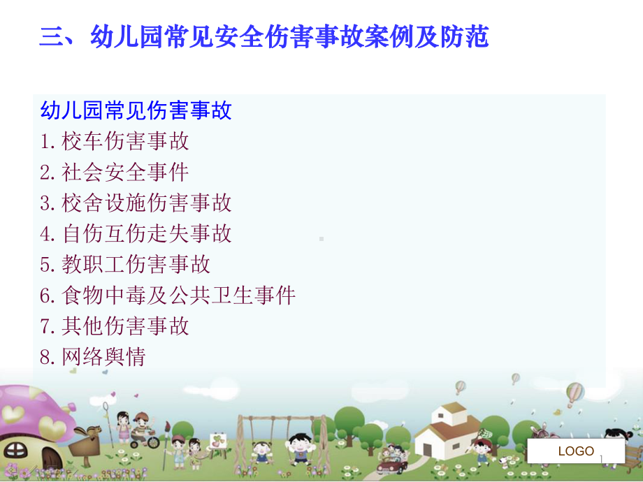 儿童幼儿园安全事故典型案例课件.ppt_第1页