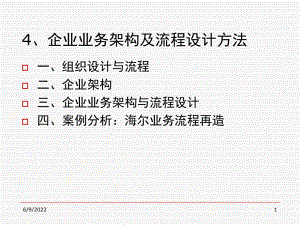 企业业务架构及流程设计方法课件.ppt