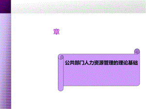 公共部门人力资源管理的理论基础(ppt88张)课件.ppt