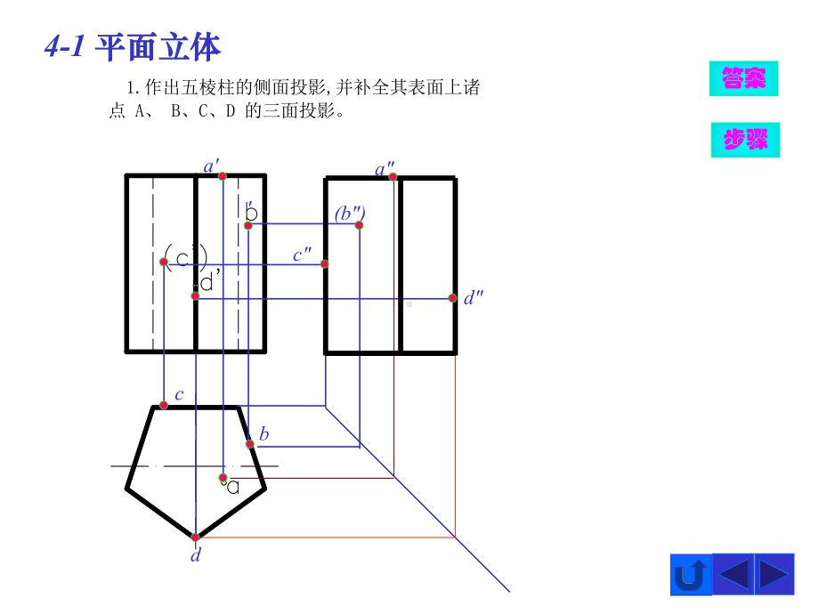 (基本体的投影和表面取点)习题解答课件.ppt_第1页