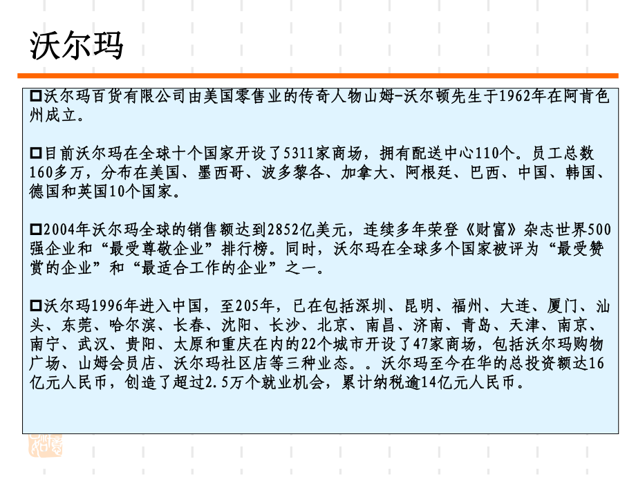 沃尔玛麦德龙好又多三家零售企业运作管理案例分析报告(PPT)资料课件.ppt_第3页