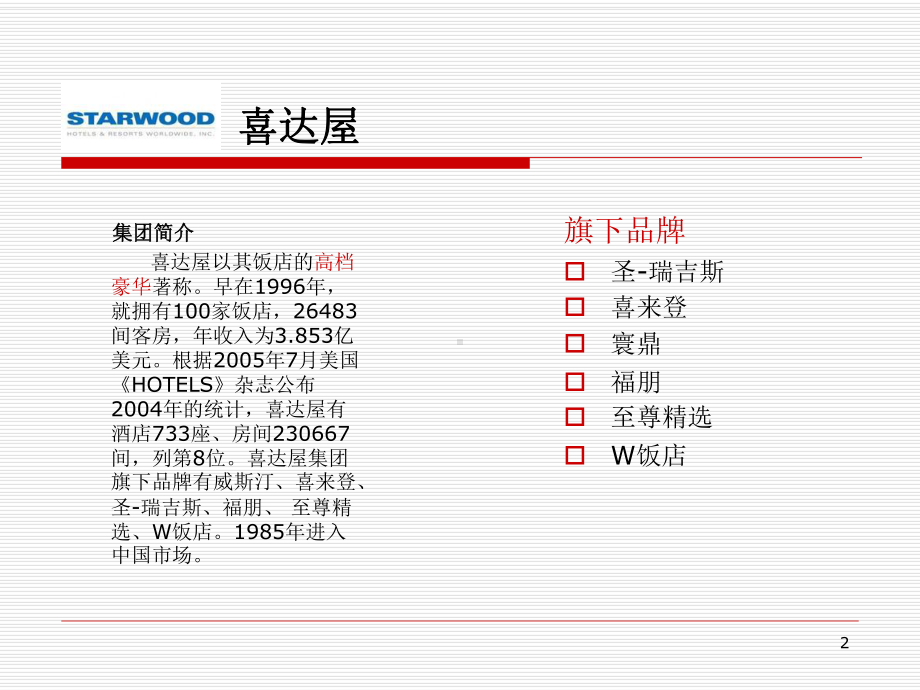 八大国际品牌酒店营销分析调研报告课件.ppt_第2页