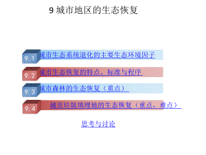 城市地区生态恢复课件.pptx