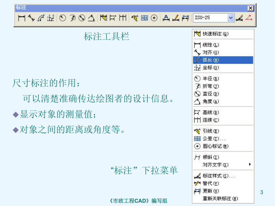 市政工程CAD第5章-尺寸标注课件.ppt_第3页