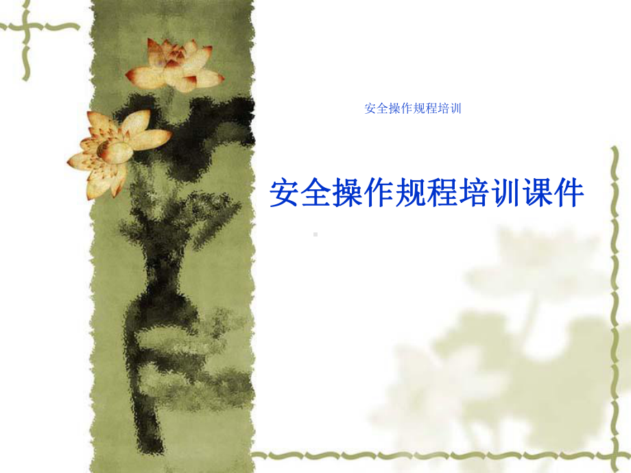 安全操作规程培训课件.ppt_第1页