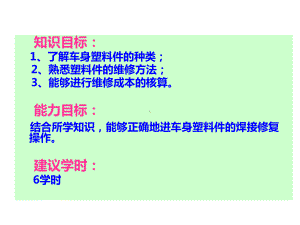 汽车车身修复与保养7-2、车身塑料件的维修方法课件.ppt