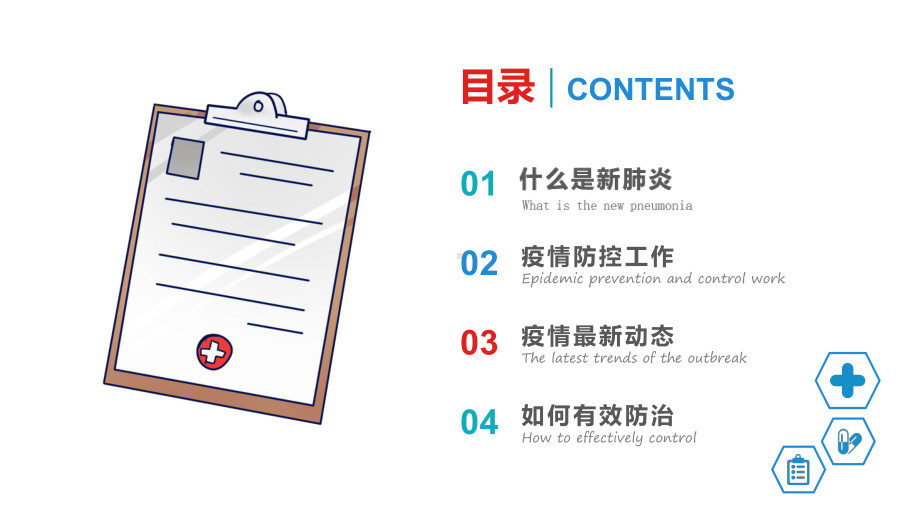 图文健康安全教育疫情肺炎从我做起防控新型冠状病毒感染动态ppt模板.pptx_第3页