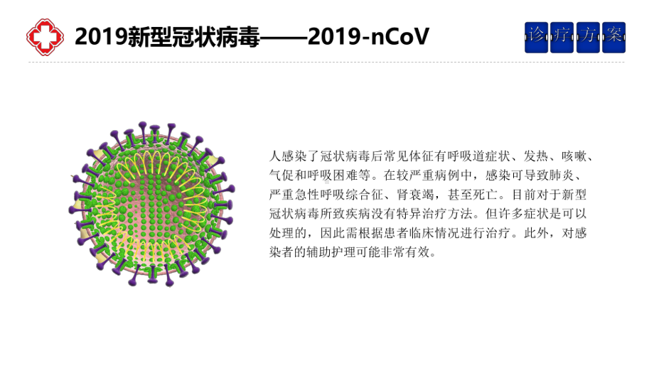 图文健康安全教育疫情肺炎新型冠状病毒感染病例诊疗方案精品动态ppt模板.pptx_第3页