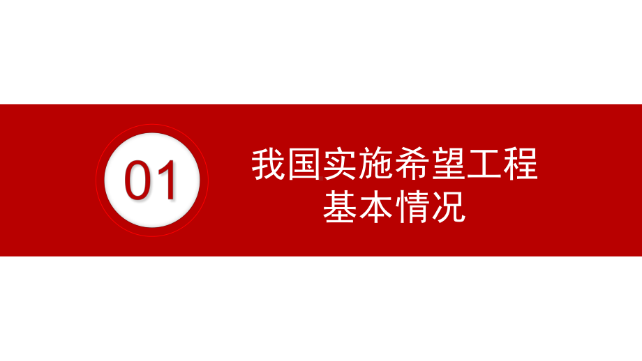 图文红色党政风希望工程实施30周年历史回顾ppt模板.pptx_第3页