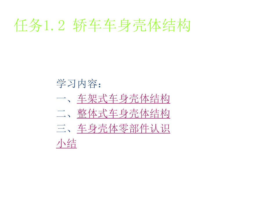 汽车车身结构任务1.2-轿车车身壳体结构(4)课件.ppt_第3页