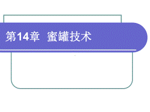 攻击行为审计取证蜜罐技术的提出Honeypot课件.ppt