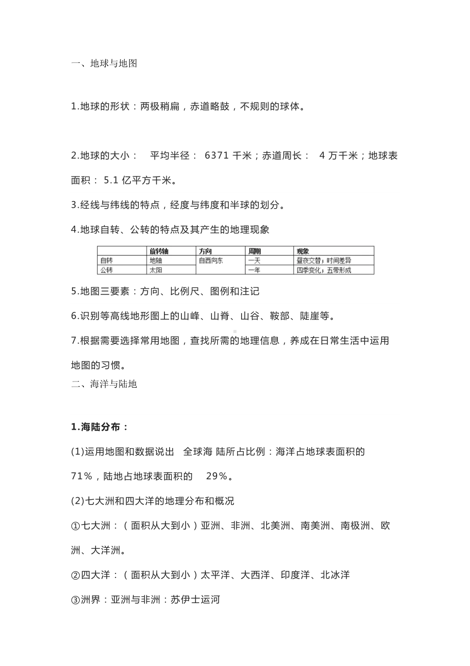 初中地理必考知识点.docx_第1页