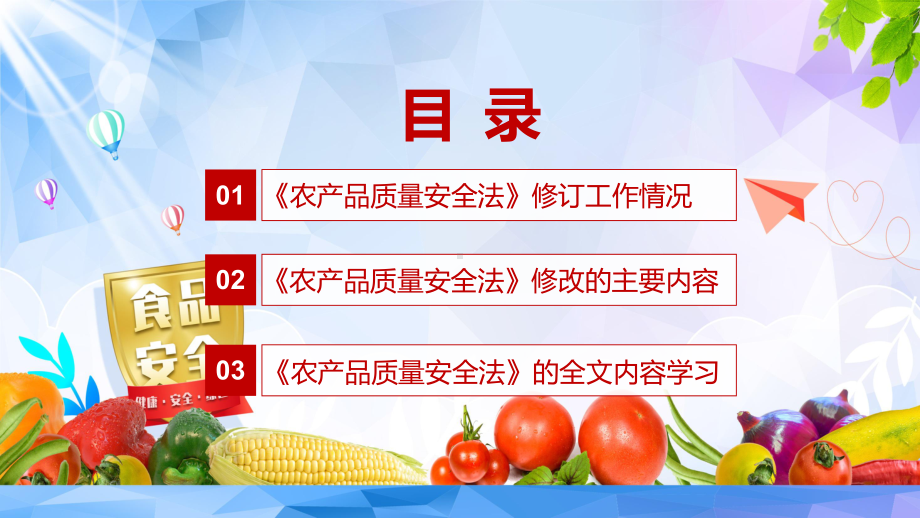 专题讲座《农产品质量安全法》2022年新修订《中华人民共和国农产品质量安全法》教学课件.pptx_第3页